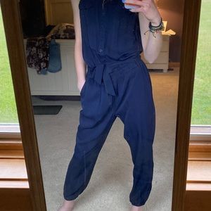 Garage Navy Blue Jumpsuit